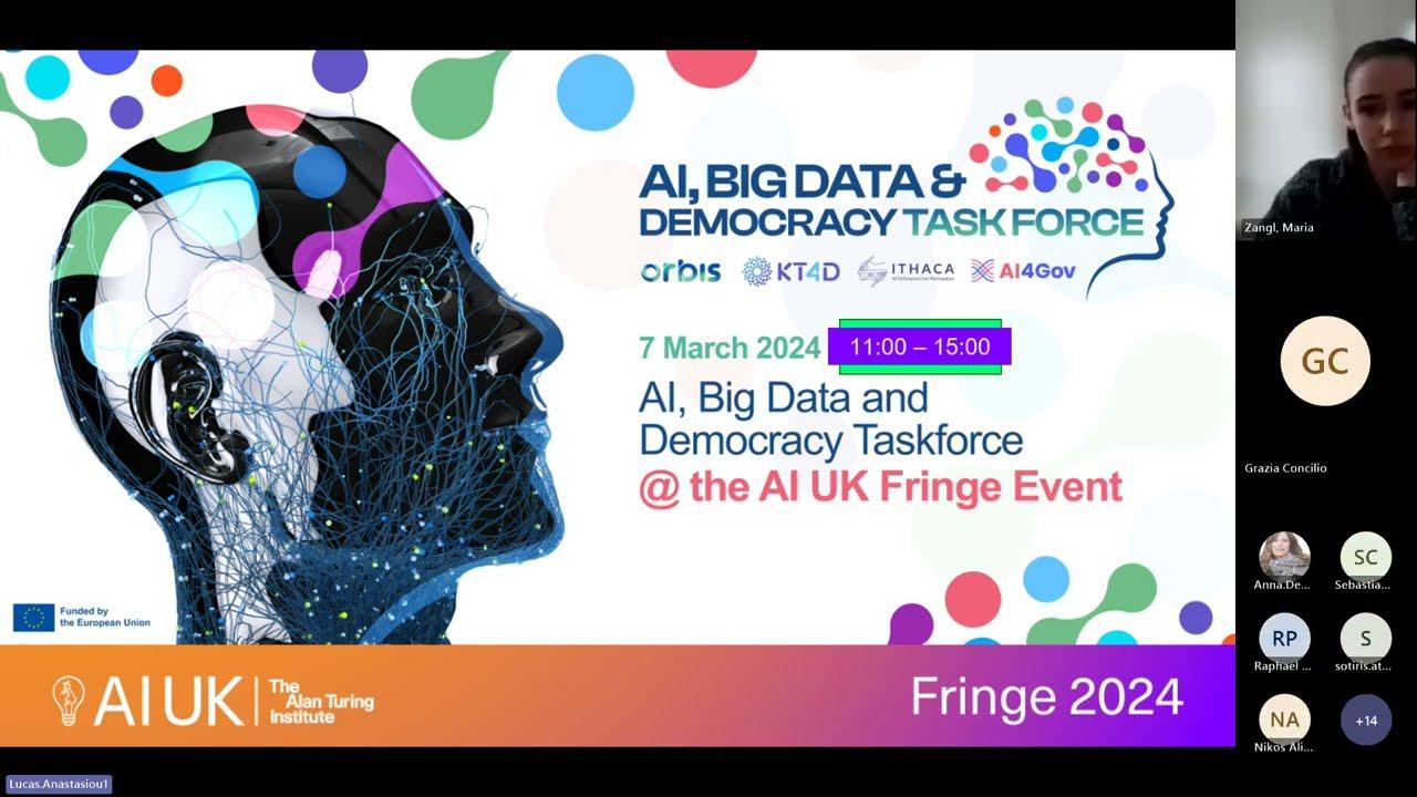 Embedded thumbnail for AI, Big Data and Democracy @ AIUK Fringe PART 1