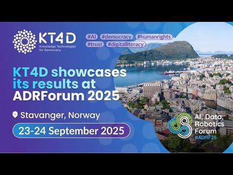 Embedded thumbnail for KT4D Impact Event at AI, Data &amp; Robotics Forum in Stavanger, Norway - September 2025