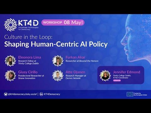 Embedded thumbnail for KT4D Policy Workshop Culture in the Loop, Shaping Human Centric AI Policy