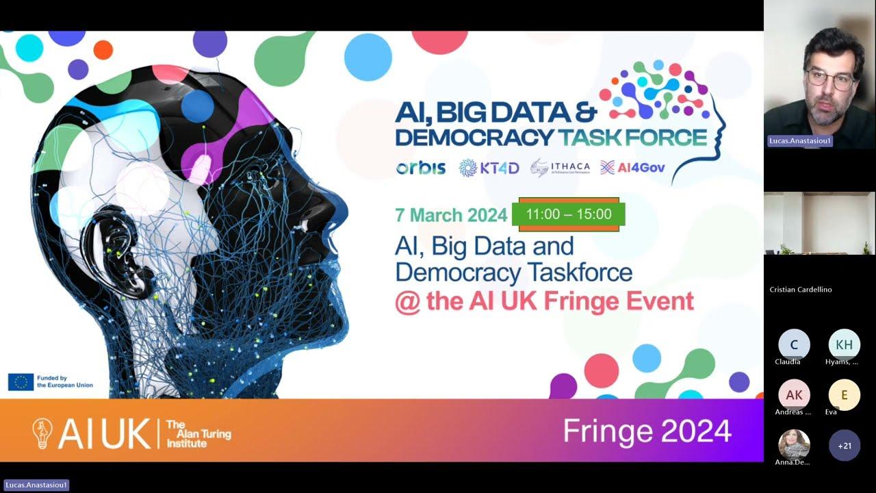 Embedded thumbnail for AI, Big Data and Democracy @ AIUK Fringe PART 2