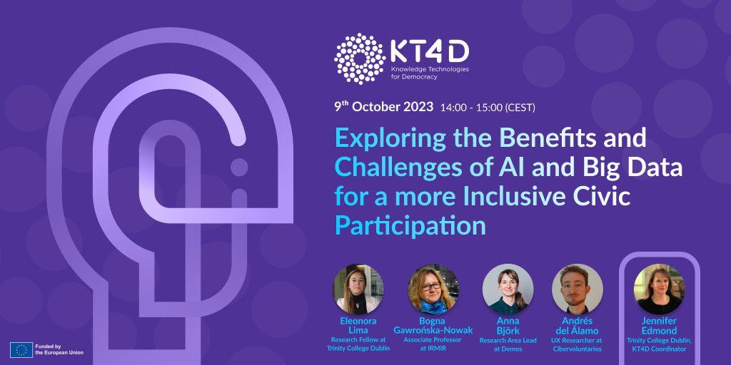 Exploring the Benefits and Challenges of AI and Big Data for a more Inclusive Civic Participation